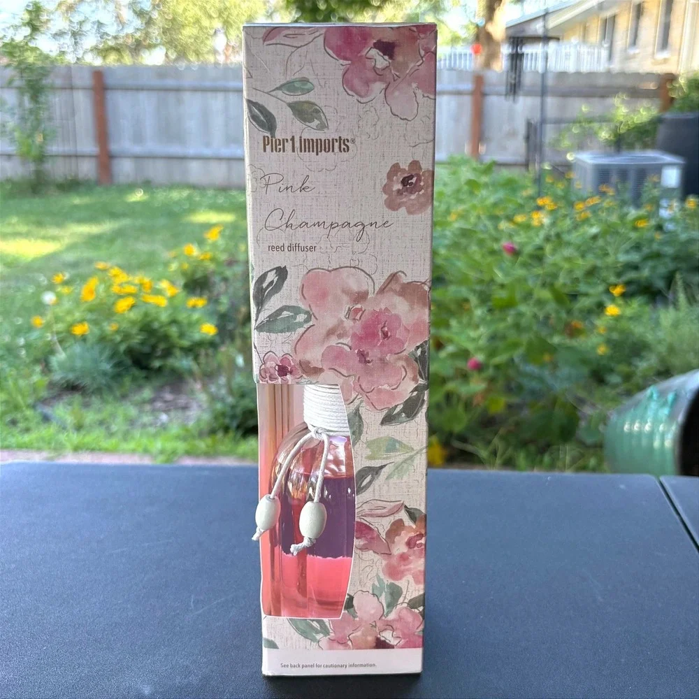 Pier 1 Imports Pink Champagne Reed Diffuser 10oz NEW SEALED